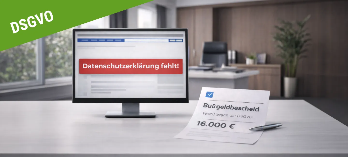 Bußgeld wegen fehlender Datenschutzerklärung: 16.000 Euro für Freelancer - 1